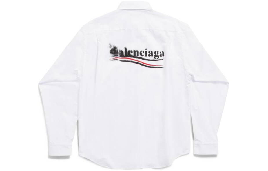 Balenciaga SS24  Oversized White Long-Sleeve Shirt with Pointed Collar. 790731TNM609000 圖 3