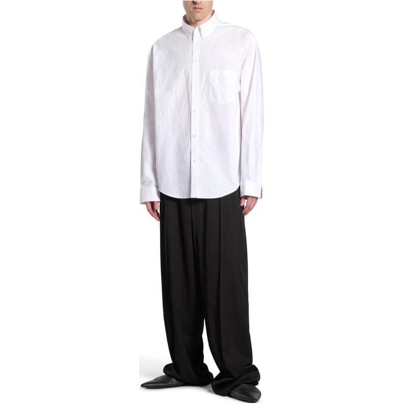 Balenciaga SS24  Oversized White Long-Sleeve Shirt with Pointed Collar. 790731TNM609000 圖 4