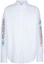 Order Balenciaga SS24 White Embroidered Logo Long Sleeve Shirt Regular Fit. 773390TNM609000
