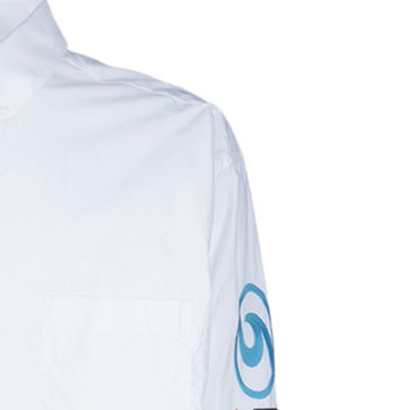Balenciaga SS24  White Embroidered Logo Long Sleeve Shirt Regular Fit. 773390TNM609000 圖 6