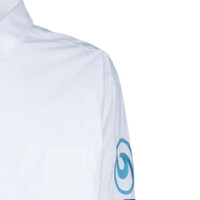 Balenciaga SS24 White Embroidered Logo Long Sleeve Shirt Regular Fit. 773390TNM609000 Details for Balenciaga SS24 White Embroidered Logo Long Sleeve Shirt Regular Fit. 773390TNM609000