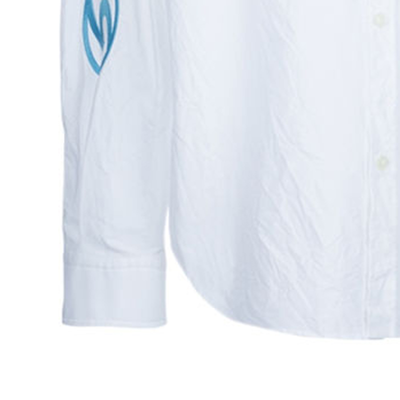 Balenciaga SS24  White Embroidered Logo Long Sleeve Shirt Regular Fit. 773390TNM609000 圖 7