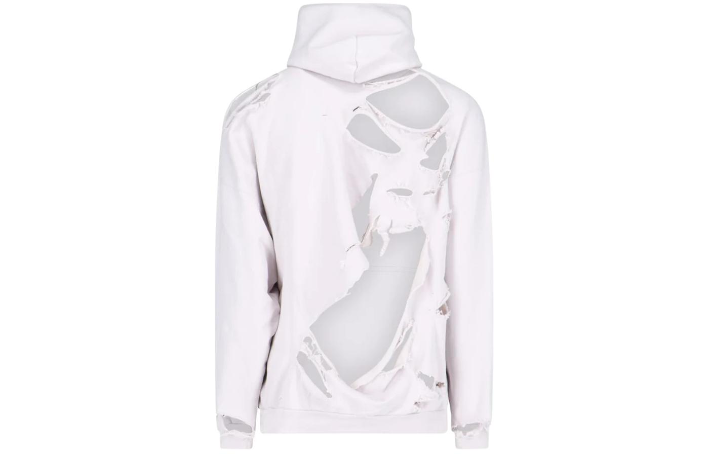 Balenciaga SS24  White Logo Print Hoodie - Oversized Fit. 739024TQVN83307 圖 3