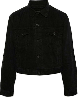 Balenciaga Jaket Denim Hitam SS24 Unisex Lengan Panjang Regular Fit. 790869TQW54 Order Balenciaga Jaket Denim Hitam SS24 Unisex Lengan Panjang Regular Fit. 790869TQW54