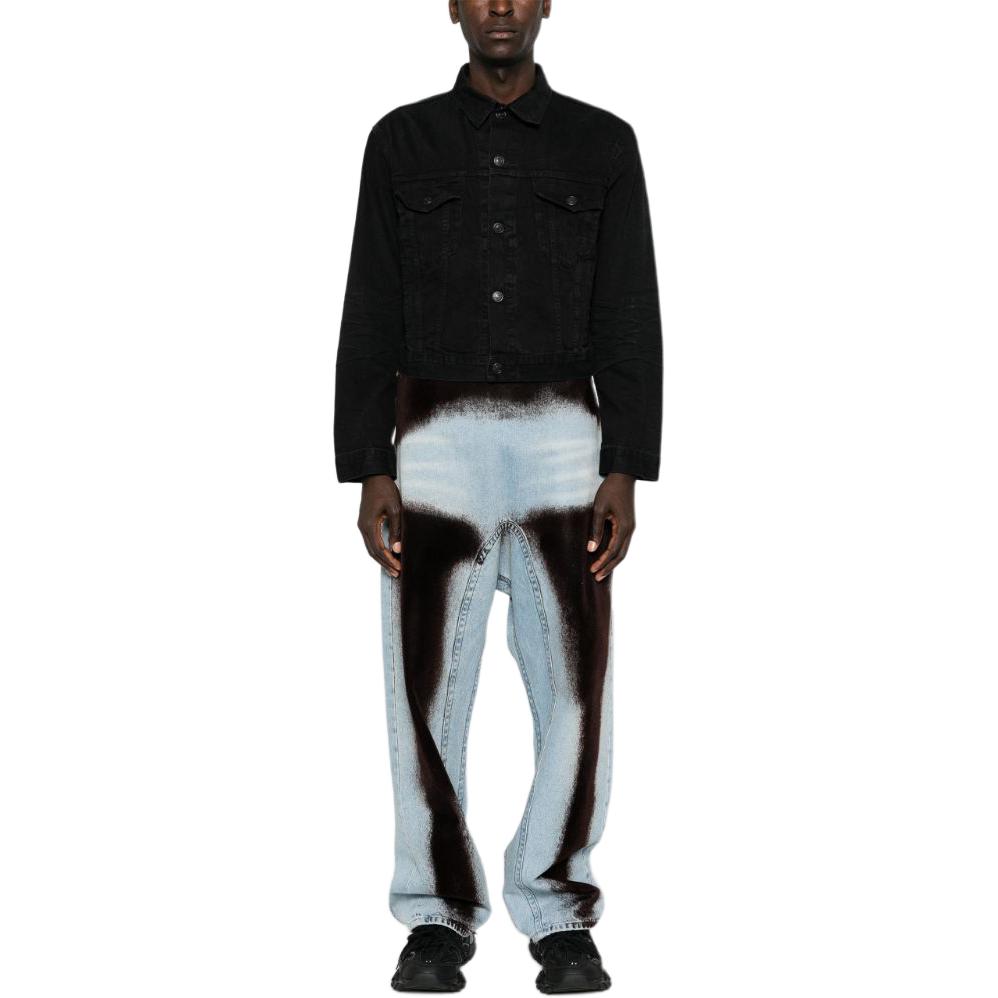 Purchase Balenciaga Jaket Denim Hitam SS24 Unisex Lengan Panjang Regular Fit. 790869TQW54
