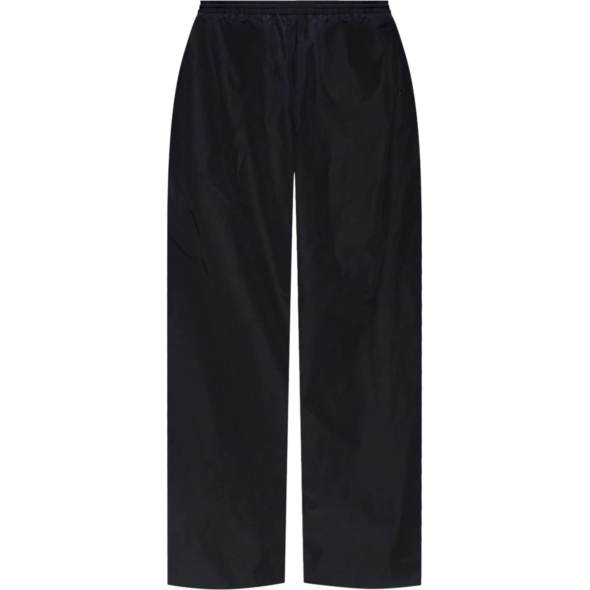 Order 발렌시아가 SS24 블랙 와이드 레그 캐주얼 팬츠 엘라스틱 포켓 유니섹스. 794740TPQ381000