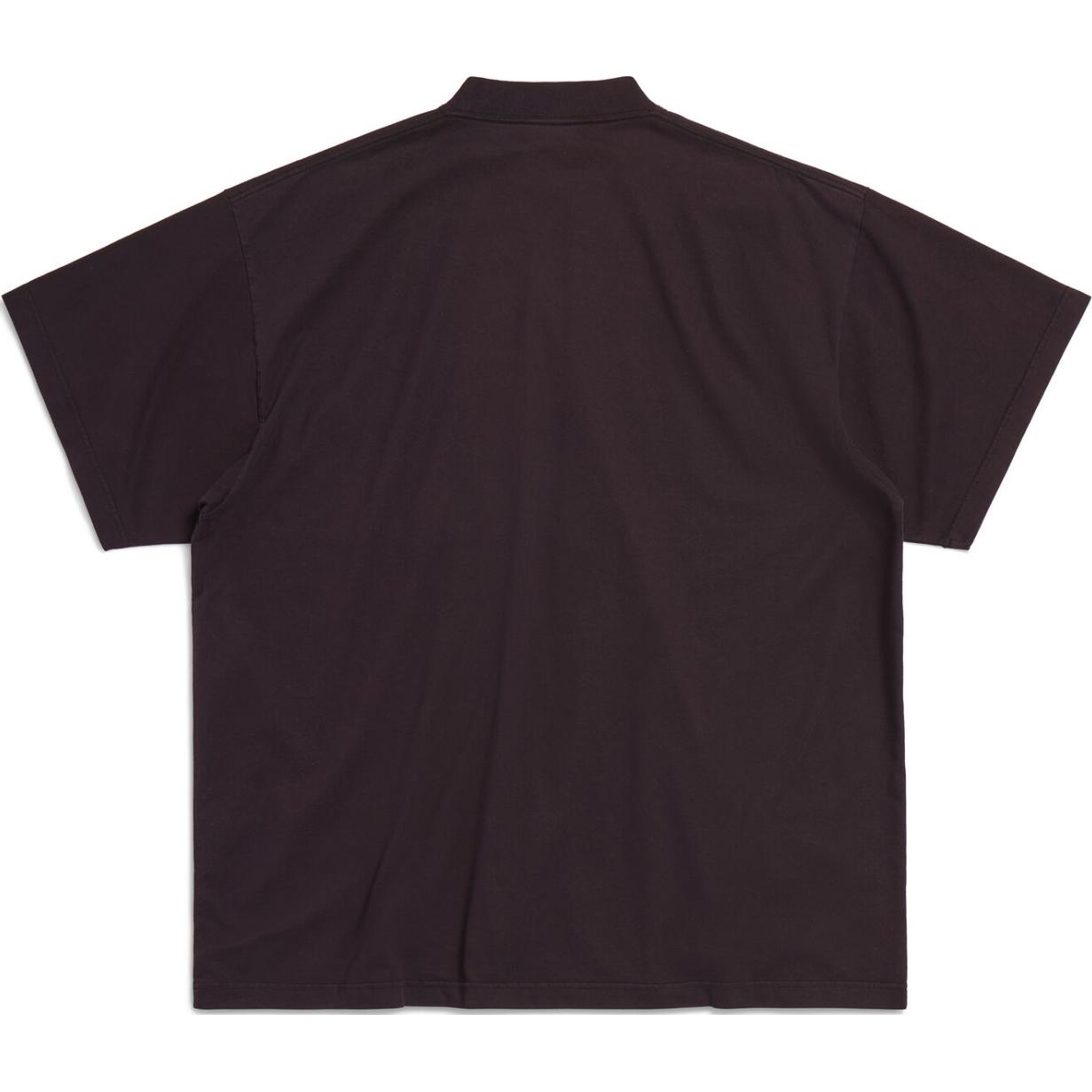 Balenciaga SS24 Brown Logo Tag Oversized Unisex T-Shirt. 739028TPVN41270 圖 3