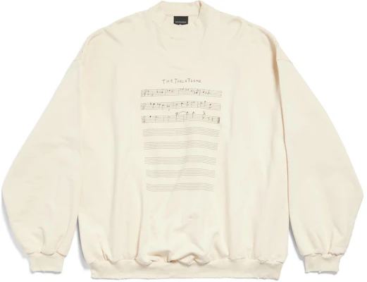 巴黎世家 SS24 仿舊字母印花米色長袖圓領衛衣 699212TMVO69069 Order 巴黎世家 SS24 仿舊字母印花米色長袖圓領衛衣 699212TMVO69069