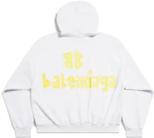 Lookbook Balenciaga SS24 Distressed Letter Print Hoodie Unisex Oversized Fit. 744441TOVB19000