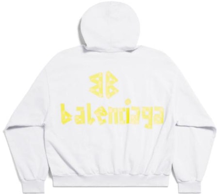 巴黎世家 SS24 做旧字母印花连帽衫 男女同款宽松版型 744441TOVB19000 Lookbook 巴黎世家 SS24 做旧字母印花连帽衫 男女同款宽松版型 744441TOVB19000