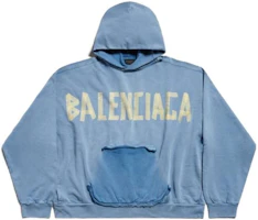 Cheap Balenciaga SS24 Distressed Letter Print Hoodie Unisex Oversized Fit. 744441TOVB19000