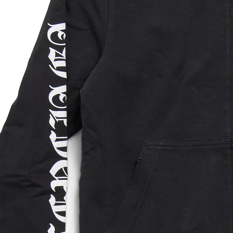 Purchase 巴黎世家SS24哥特字母修身拉链连帽衫男女款黑色卫衣. 787359TQVJ51569