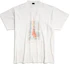 Order Balenciaga SS24 Baju-T Grafik Putih Lelaki Kasual Oversized. 787349TQV759016