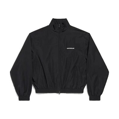 Balenciaga SS24 High-Neck Zip Jacket Unisex Regular Fit Black 790745TPQ381000