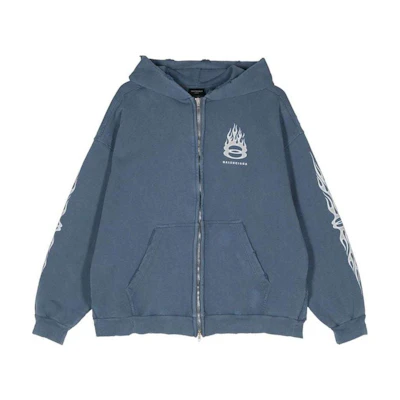 Balenciaga SS24 Letter Logo Print Hooded Sweatshirt Unisex Regular Fit Royal Blue 770939TQVW9-EMPERORBLUE