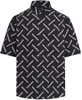 Balenciaga SS24 Letter Logo Print Single-Breasted Long Sleeve Shirt Black Men. 681702TPLA41070 Balenciaga SS24 Letter Logo Print Single-Breasted Long Sleeve Shirt Black Men. 681702TPLA41070