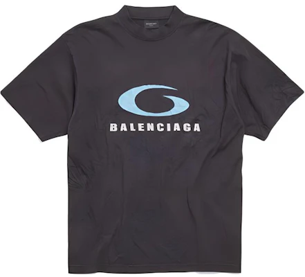 Balenciaga SS24 字母LOGO印花男女同款T恤 黑藍色 常規版型。 764235TRVC23521 Buy Balenciaga SS24 字母LOGO印花男女同款T恤 黑藍色 常規版型。 764235TRVC23521