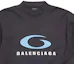 Sizing Balenciaga SS24 字母LOGO印花男女同款T恤 黑藍色 常規版型。 764235TRVC23521