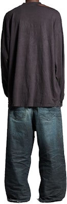 Balenciaga SS24 Baju-T Unisex Coklat Cetakan Huruf Lengan Panjang Oversized. 796917TRVH79034 Purchase Balenciaga SS24 Baju-T Unisex Coklat Cetakan Huruf Lengan Panjang Oversized. 796917TRVH79034