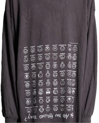 Balenciaga SS24 Baju-T Unisex Coklat Cetakan Huruf Lengan Panjang Oversized. 796917TRVH79034 Cheap Balenciaga SS24 Baju-T Unisex Coklat Cetakan Huruf Lengan Panjang Oversized. 796917TRVH79034