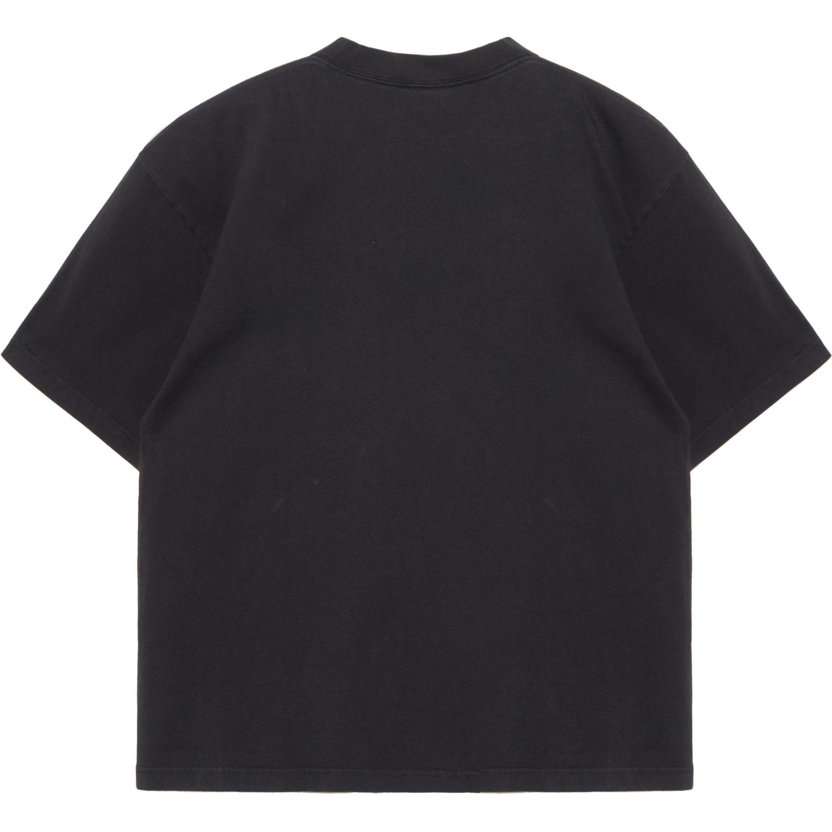 Lookbook バレンシアガ SS24 レタープリント クルーネック Tシャツ ユニセックス ブラック レギュラーフィット 764235TQVI51569