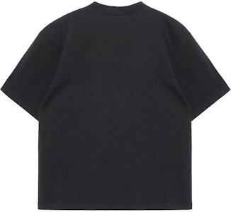 발렌시아가 SS24 레터 프린트 크루넥 티셔츠 유니섹스 블랙 레귤러 핏. 764235TQVI51569 Lookbook 발렌시아가 SS24 레터 프린트 크루넥 티셔츠 유니섹스 블랙 레귤러 핏. 764235TQVI51569