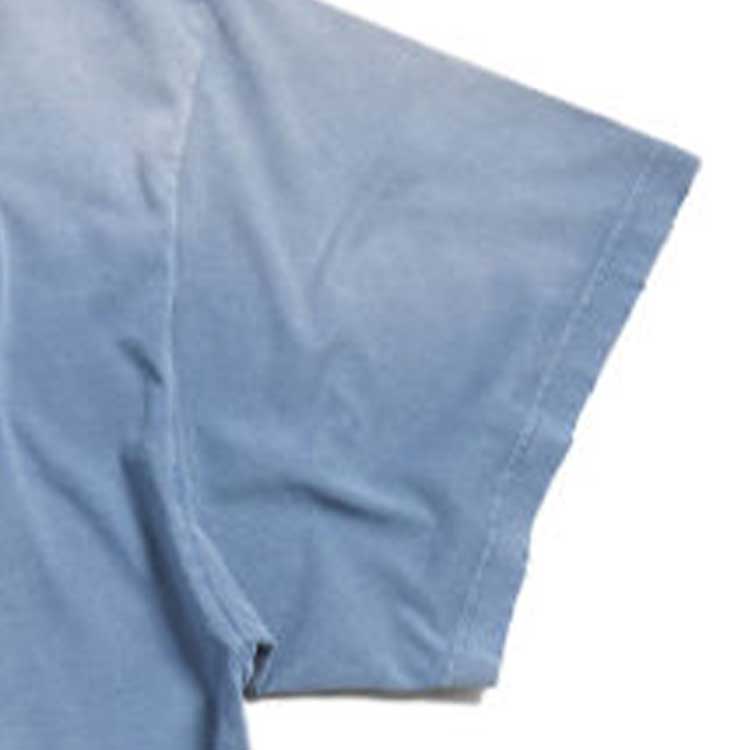 Cheap Balenciaga SS24 字母印花做舊寬鬆男女款藍色T恤 739028TQVO14530