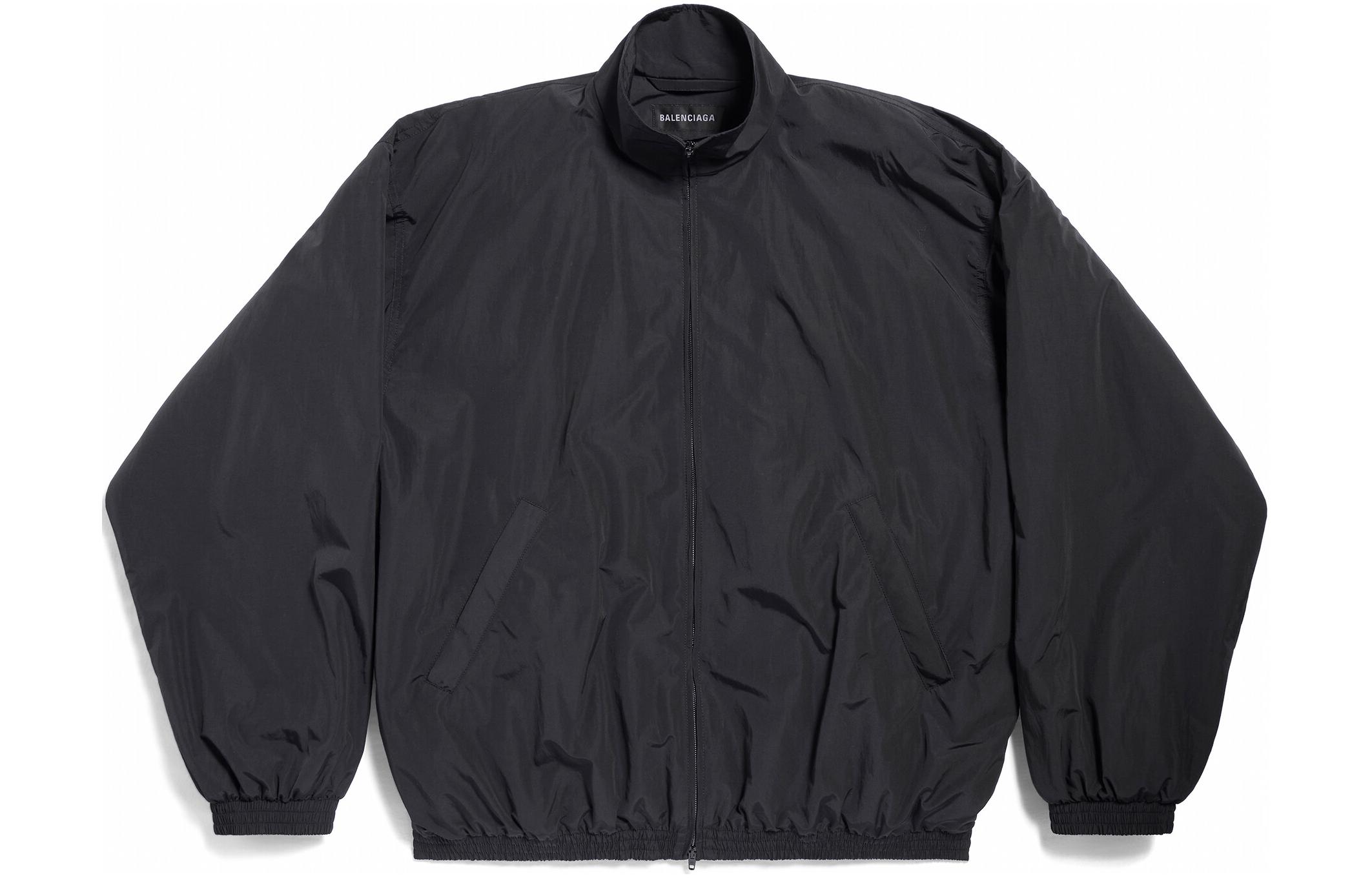 Balenciaga SS24 Letter Print High-Neck Zip-Up Loose Jacket Unisex 773063TNQ251000