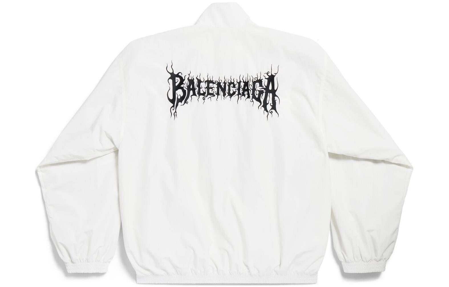 Lookbook バレンシアガ SS24 レタープリント ハイネック ジップアップ ルーズジャケット ユニセックス 773063TNQ251000