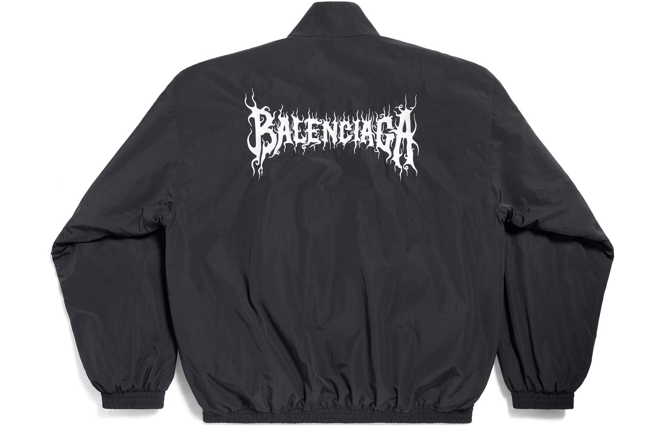 Cheap バレンシアガ SS24 レタープリント ハイネック ジップアップ ルーズジャケット ユニセックス 773063TNQ251000