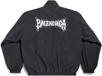 巴黎世家SS24字母印花高领拉链宽松夹克男女同款 773063TNQ251000 Cheap 巴黎世家SS24字母印花高领拉链宽松夹克男女同款 773063TNQ251000