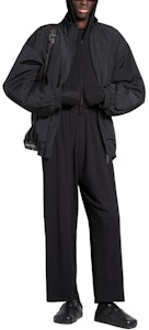 巴黎世家SS24字母印花高领拉链宽松夹克男女同款 773063TNQ251000 1