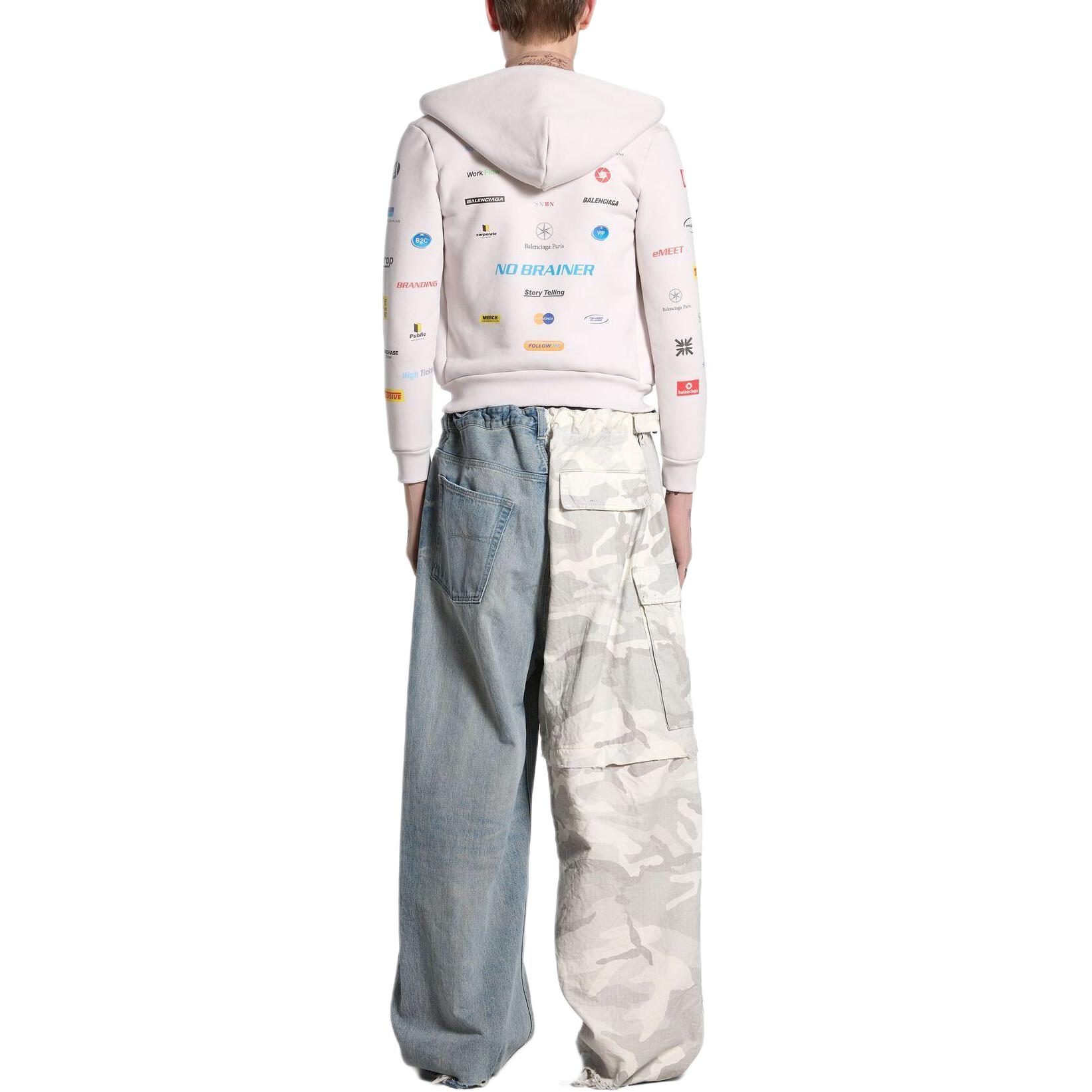 Purchase 巴黎世家SS24字母印花连帽衫男女同款修身款米白色 788243TQVH69016