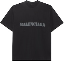 Balenciaga SS24 Letter Print Loose Fit Crewneck T-Shirt Black . 764235TQVA31750 Balenciaga SS24 Letter Print Loose Fit Crewneck T-Shirt Black . 764235TQVA31750