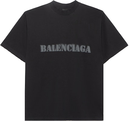 Balenciaga SS24 Kaos Longgar Print Huruf Crewneck Hitam. 764235TQVA31750 Buy Balenciaga SS24 Kaos Longgar Print Huruf Crewneck Hitam. 764235TQVA31750