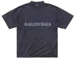 Order Balenciaga SS24 Letter Print Loose Fit Crewneck T-Shirt Black . 764235TQVA31750