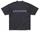 Lookbook Balenciaga SS24 Kaos Longgar Print Huruf Crewneck Hitam. 764235TQVA31750