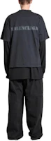 Details for Balenciaga SS24 Letter Print Loose Fit Crewneck T-Shirt Black . 764235TQVA31750