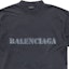 Cheap Balenciaga SS24 Kaos Longgar Print Huruf Crewneck Hitam. 764235TQVA31750