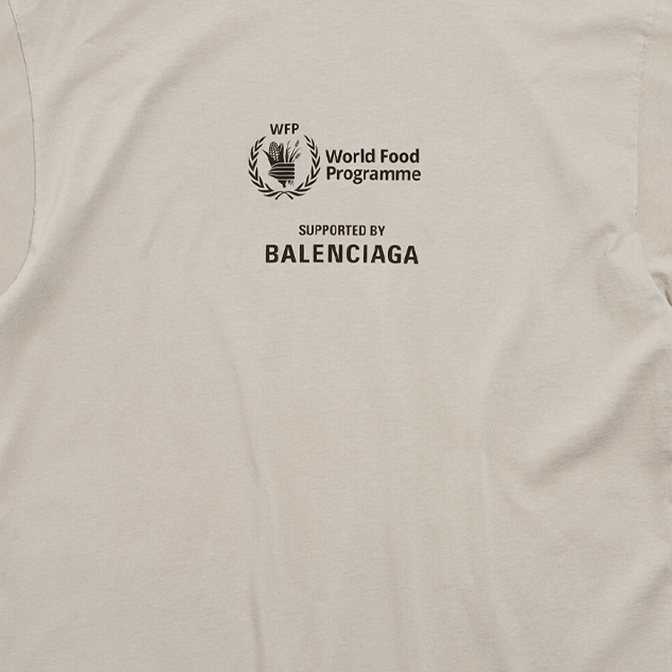 Sizing Balenciaga SS24 Logo Graphic Unisex Grey Crewneck Casual T-Shirt. 764235TQVB69763