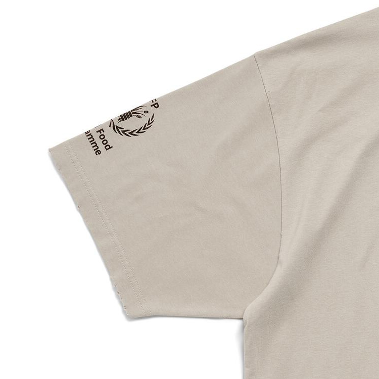 Cheap Balenciaga SS24 Logo Graphic Unisex Grey Crewneck Casual T-Shirt. 764235TQVB69763