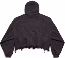 Lookbook Balenciaga SS24標誌不規則下擺男女同款黑色連帽衫 783397TRVC33521
