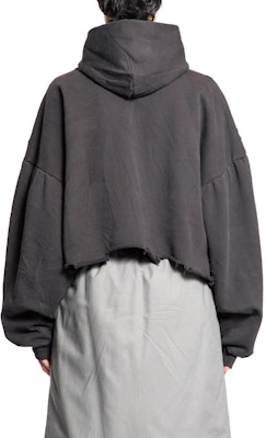 Sudadera Balenciaga SS24 Logo Unisex Negra con Bajo Irregular Oversized 783397TRVC33521 Details for Sudadera Balenciaga SS24 Logo Unisex Negra con Bajo Irregular Oversized 783397TRVC33521