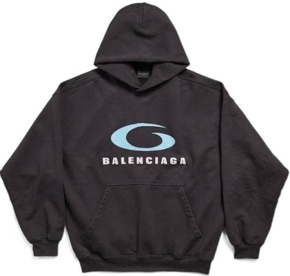 Balenciaga SS24 Logo Hoodie Oversized Unisex Hitam. 767877TRVC33521 Buy Balenciaga SS24 Logo Hoodie Oversized Unisex Hitam. 767877TRVC33521