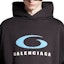 Sizing Balenciaga SS24 Logo Hoodie Oversized Unisex Hitam. 767877TRVC33521