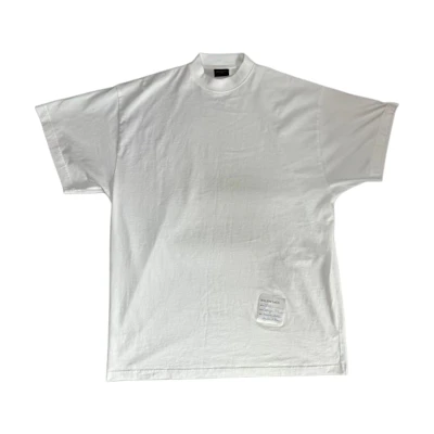 Balenciaga SS24 Logo Oversized Unisex White T-Shirt 739028TPVN49000