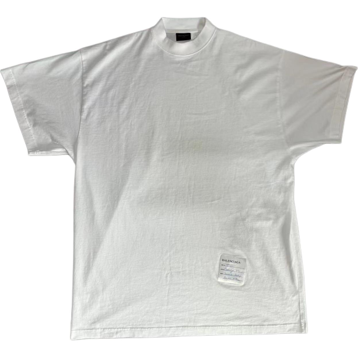 Balenciaga SS24 Logo Oversized Unisex White T-Shirt 739028TPVN49000 圖 2