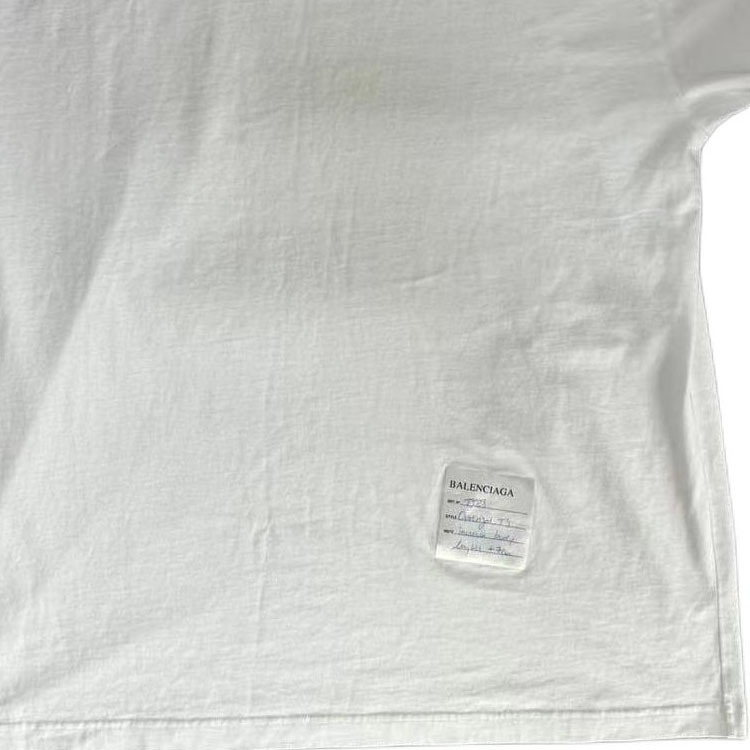 Balenciaga SS24 Logo Oversized Unisex White T-Shirt 739028TPVN49000 圖 7