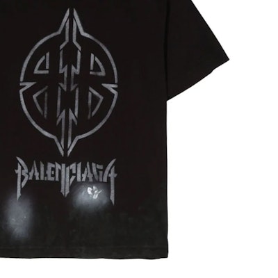 巴黎世家 SS24 黑色標誌印花圓領T恤 常規版型 790375TQVT1 Purchase 巴黎世家 SS24 黑色標誌印花圓領T恤 常規版型 790375TQVT1