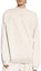 Lookbook Balenciaga SS24 Logo Print Crewneck Long Sleeve Sweatshirt Beige Mens Regular Fit 744449TQVN1